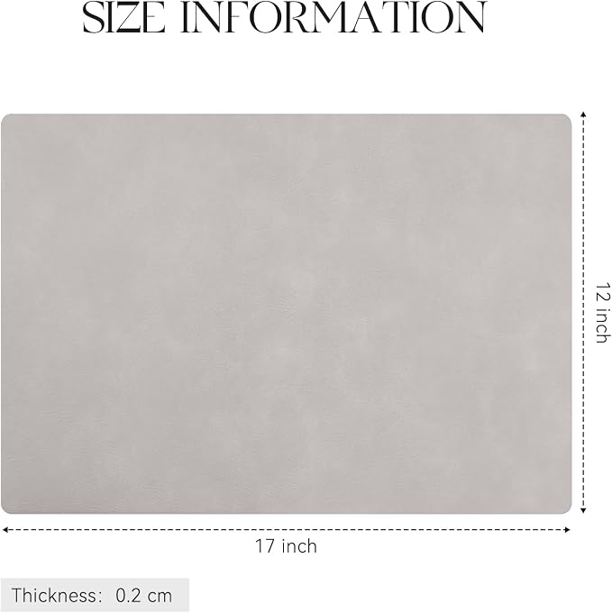 MOSAYT Vinyl Placemats Set of 12-12 X 17 Inch - Image 7