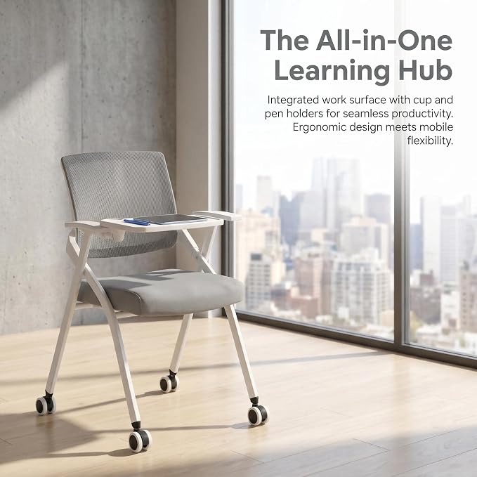10 Pack Foldable Office Training Chairs - Image 8