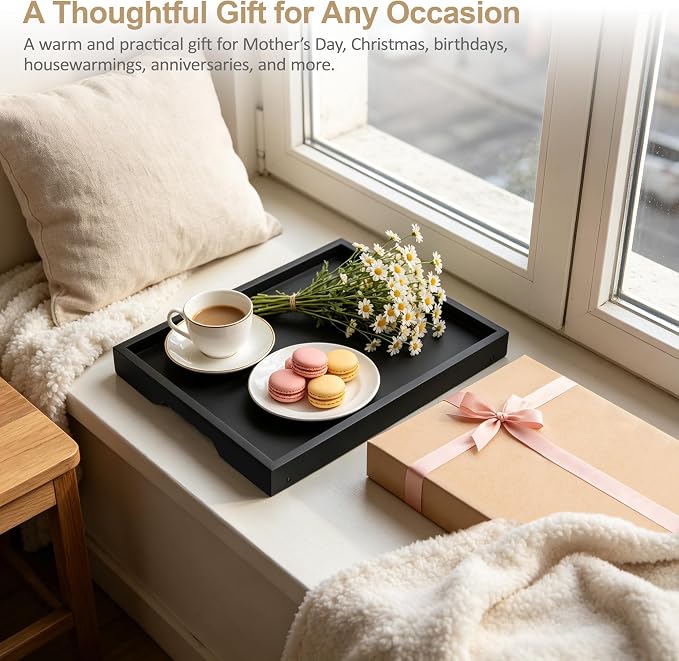 Bamboo Breakfast Trays with Folding Legs, laptops and serving in bed. - Image 8