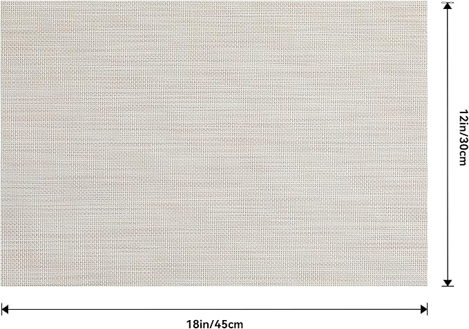 Leetaltree Beige White Placemats Set of 20 - Image 9