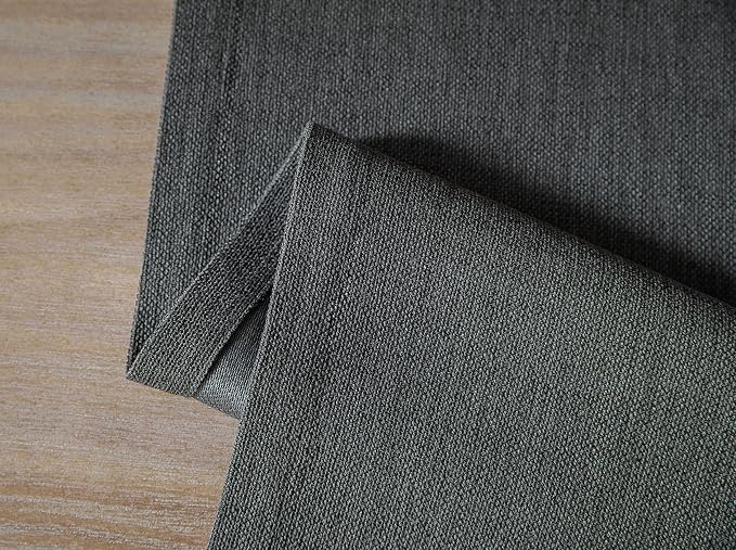 Burlap Style Farmhouse Table Runner, 14x36 Inches Graphite Grey | Thick Durable - Image 7