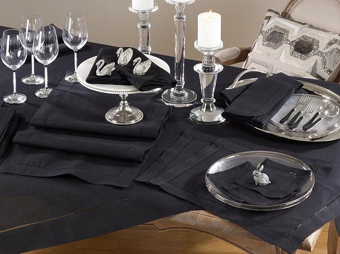 SARO LIFESTYLE Hemstitched Border Table Runner - Image 2