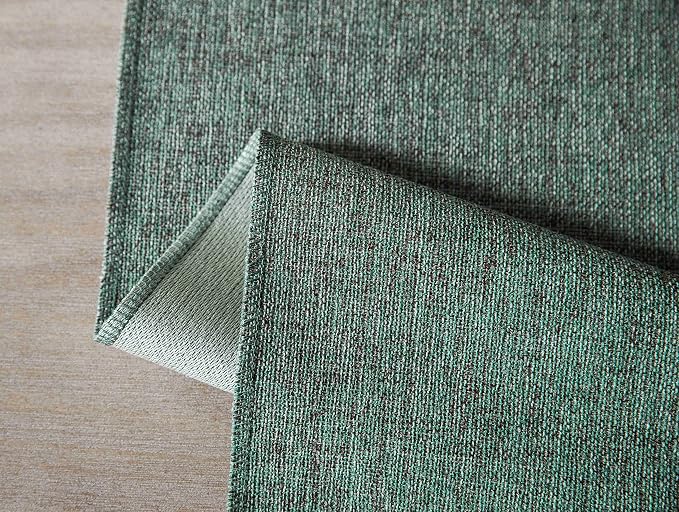Green Table Runners 108 Inches Long, Burlap Linen Style Rustic Farmhouse Table - Image 7