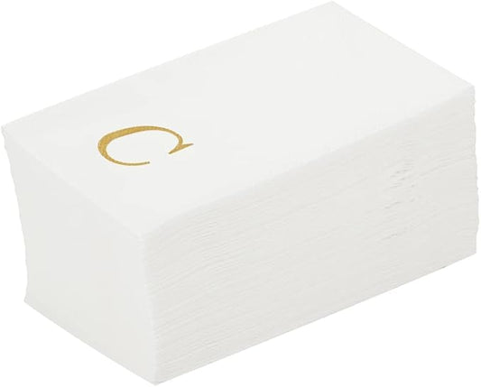 Luxenap 15.8 X 7.9 Inch Linen-Feel Guest Towels, 2000 Lettered Hand Towels by Restaurantware
