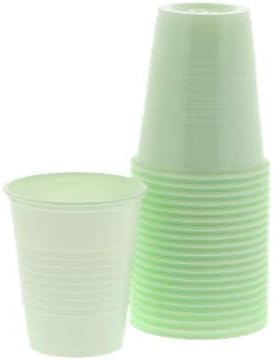 55Dental 100 Premium Plastic Dental Cups - 5 Oz Capacity - Green by 55Dental