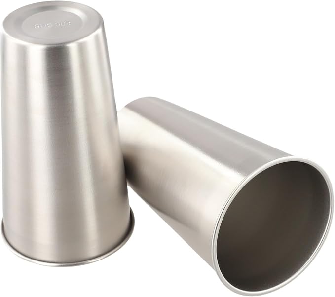 Stainless Steel Camping Cups 2 Pack Lightweight Outdoor Mugs - Image 6
