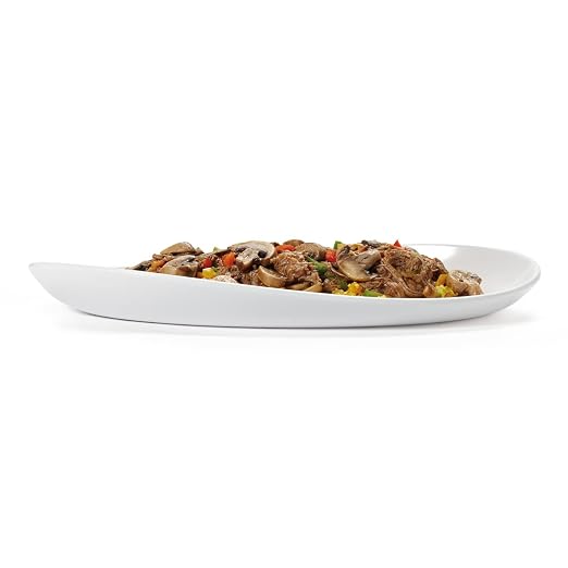 G.E.T. OP-1710-W Heavy-Duty Shatterproof Plastic Oval Melamine Serving Platter - Image 5