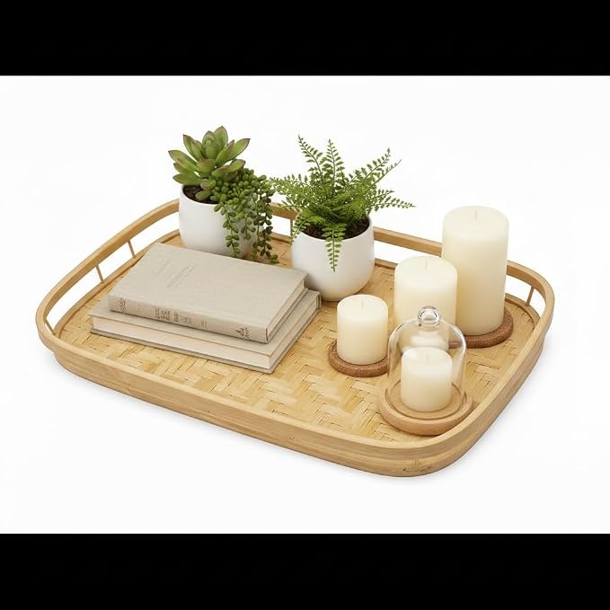 PEMAR Set of 6 Natural Bamboo Trays - Image 8