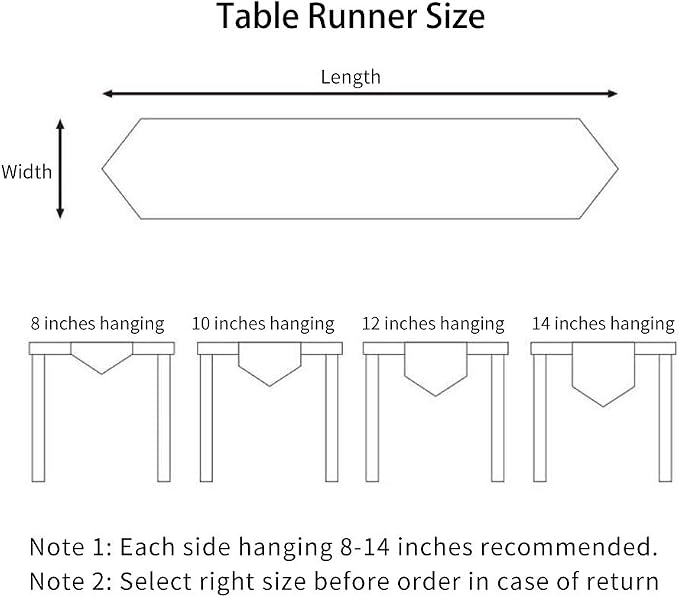 ARTABLE Off White Farmhouse Fabric Table Runner Finished Edge 16 x 70 Inch | - Image 6