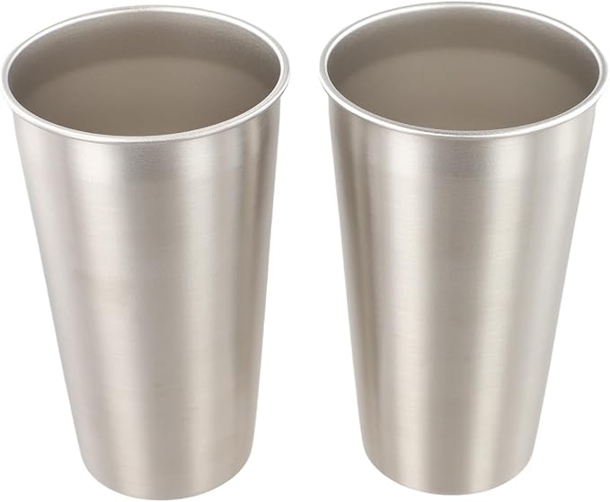 Stainless Steel Camping Cups 2 Pack Lightweight Outdoor Mugs - Image 2