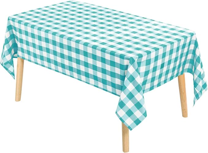 Checkered Tablecloth Square, 70 x 70 Inch - Image 8