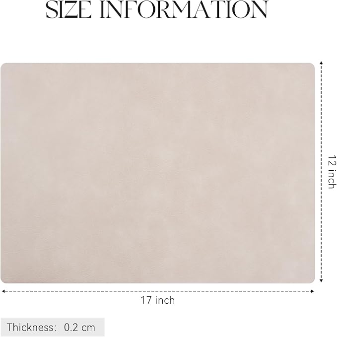 MOSAYT Vinyl Placemats Set of 8-12 X 17 Inch - Image 7
