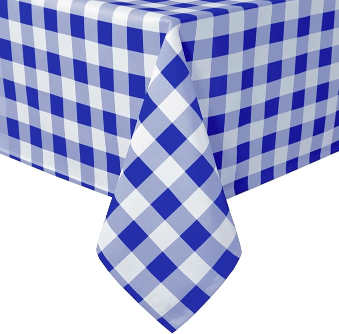 Checkered Tablecloth Square, 30 x 30 Inch by Hiasan