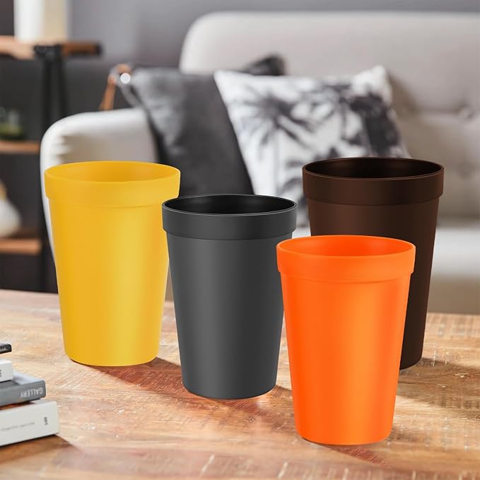 Blwan 8-Pack 15.2oz Plastic Cups, BPA-Free Reusable Drinking Cups, Unbreakable - Image 6