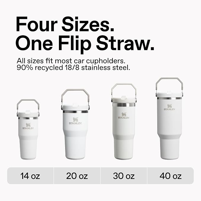 STANLEY IceFlow 2.0 Flip Straw Tumbler, 30 oz, Sorbet Plus | Easy Carry Handle - Image 6