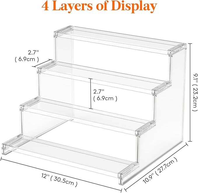 Lifewit 12" Perfume Organizer, Cologne Stand Tool-Free Assembly, Nail Polish - Image 4