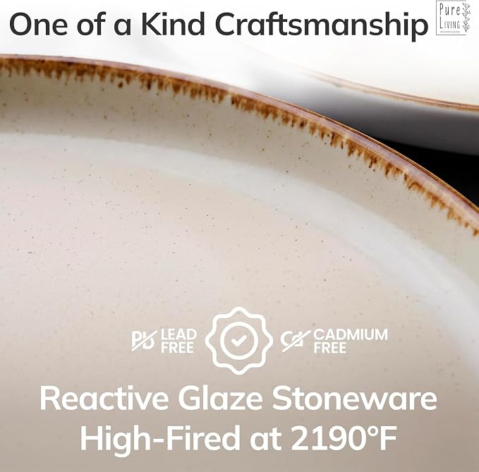 12 Piece Stoneware Dinnerware Set - Image 5