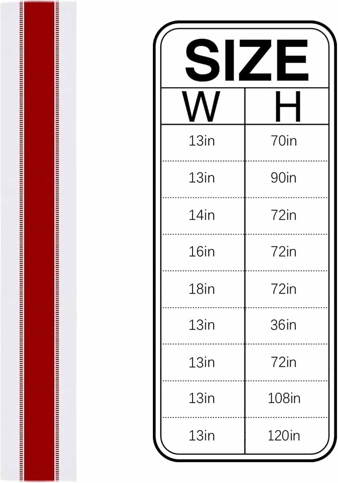 Red and White Table Runners 36 inches Long, Modern Stripes Table Runner Dresser - Image 6