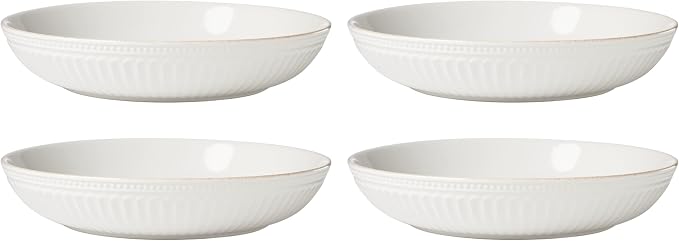 Lenox French Perle Groove White Stoneware 24-Piece Dinnerware Set - Image 4