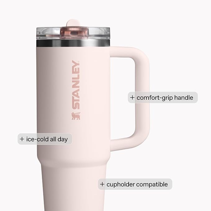 STANLEY Quencher ProTour Flipstraw Tumbler, 40 oz, Violet Blossom | Built-In - Image 7