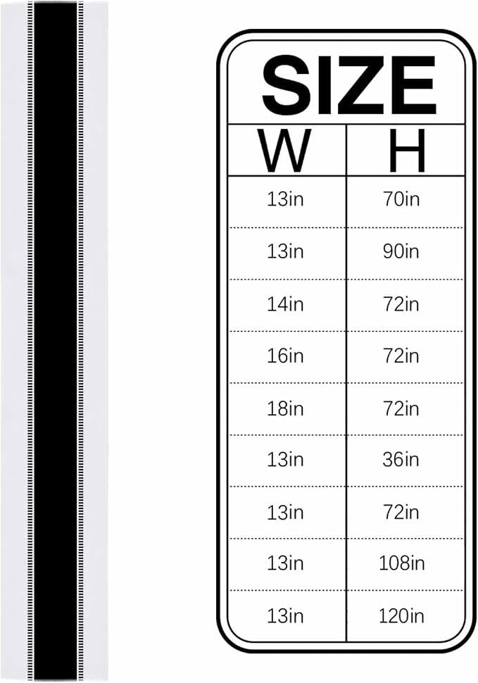 Black and White Table Runners 16x72 inches Long, Non Slip Stripes Table Runner - Image 6