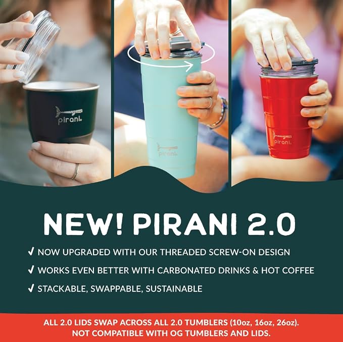 Pirani 10 oz. Insulated Stackable Wine and Whiskey Tumbler - Image 3