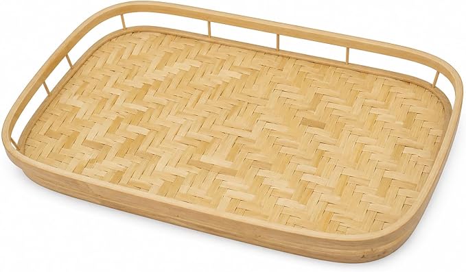 PEMAR Set of 6 Natural Bamboo Trays - Image 2