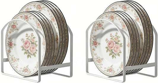 2 Pack Kitchen Plate Holder Organizer by LINFIDITE