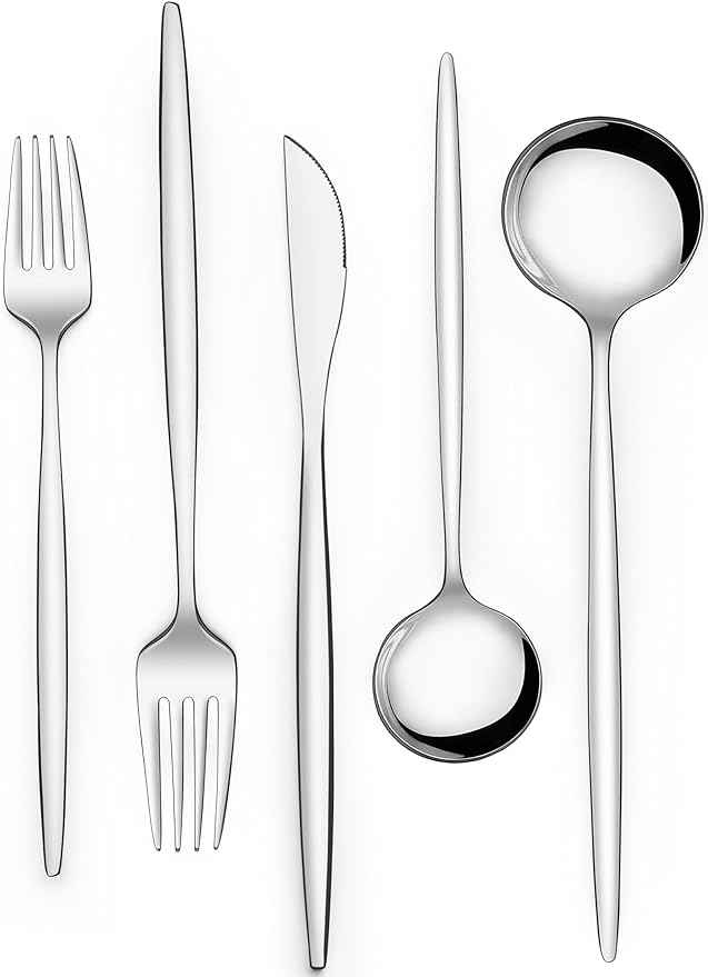 Silverware Set 30 Piece, Wildone Stainless Steel Flatware Set Service by Wildone
