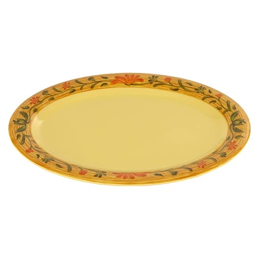 GET OP-135-VN Melamine Oval Serving Platter / Dinner Plate, 13.5" x 10.25" by Unknown