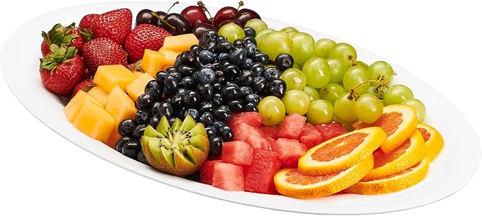 White Plastic Oval Serving Trays - Image 4