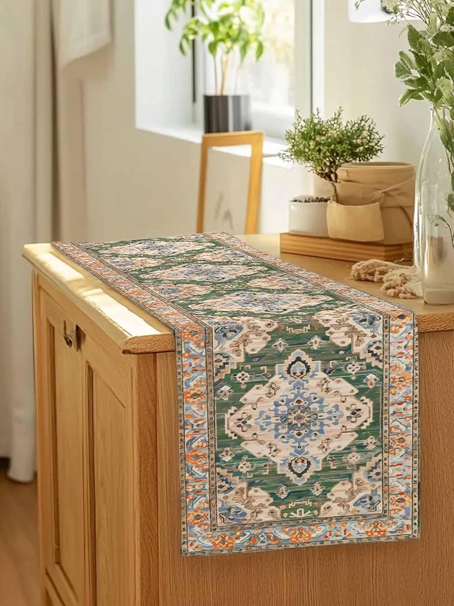 Boho Table Runners 72 Inches Long, Vintage Western Kitchen Dining Tables - Image 7