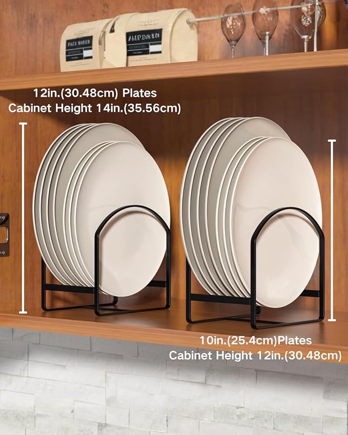 LINFIDITE 2 Pack Kitchen Plate Holder Organizer - Image 7