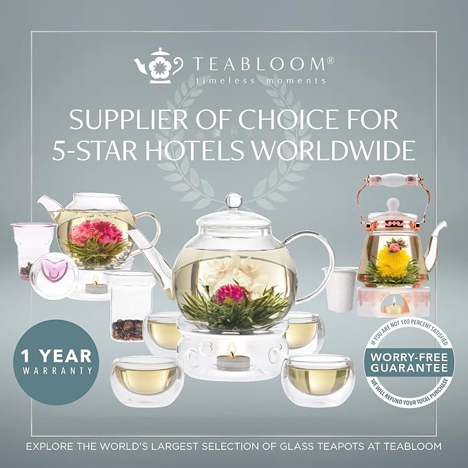 Teabloom Stovetop & Microwave Safe Glass Teapot - Image 8