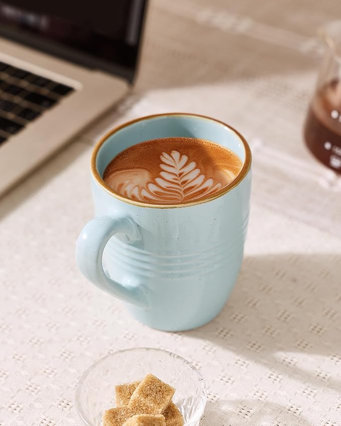 famiware Jupiter Coffee Mugs Set of 4, 14 OZ Coffee Mug, Microwave and - Image 3