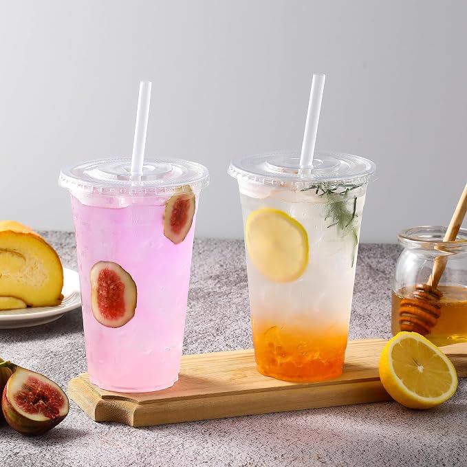 AOZITA [100 Sets 12 oz Clear Plastic Cups - Image 6