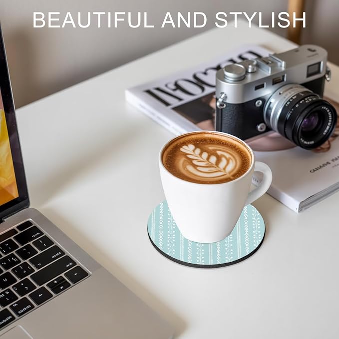 Simple Vertical Stripes Coasters Set of 2, Absorbent Coasters - Image 7
