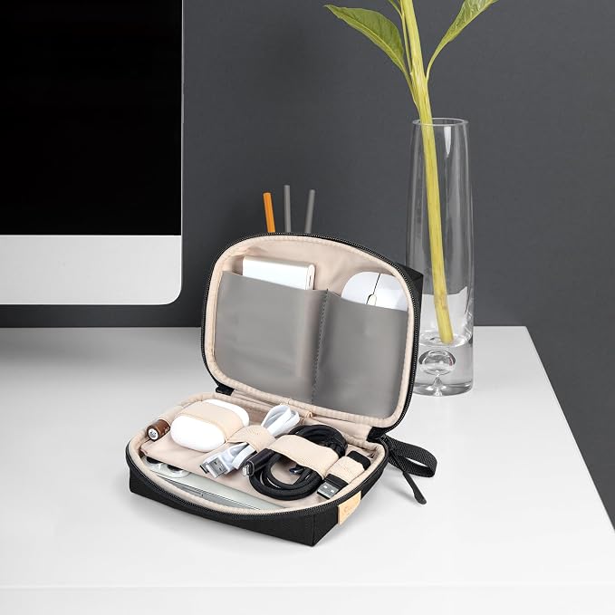 Small Tech Case Organizer for Cords Chargers Earbuds Travel Pouch | Small tech - Image 7