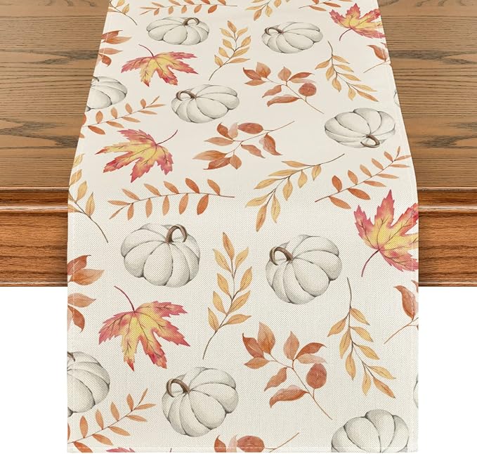 Artoid Mode 210 GSM Fall Table Runner 13x108 Inch Home Party Decor | Orange by ArtoidMode