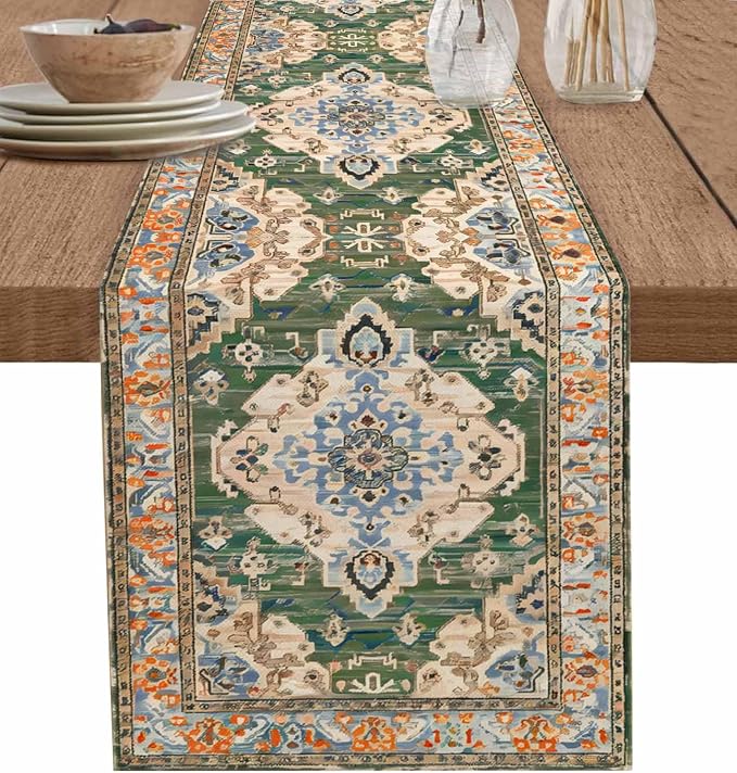 Boho Table Runners 72 Inches Long, Vintage Western Kitchen Dining Tables by Unknown