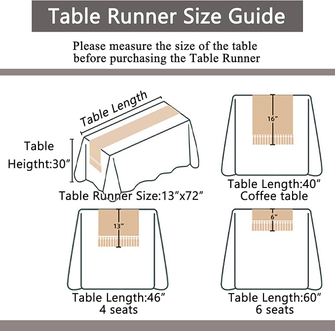 Black Table Runner 72 Inches Long - Image 3