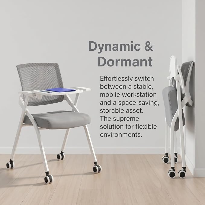 10 Pack Foldable Office Training Chairs - Image 6