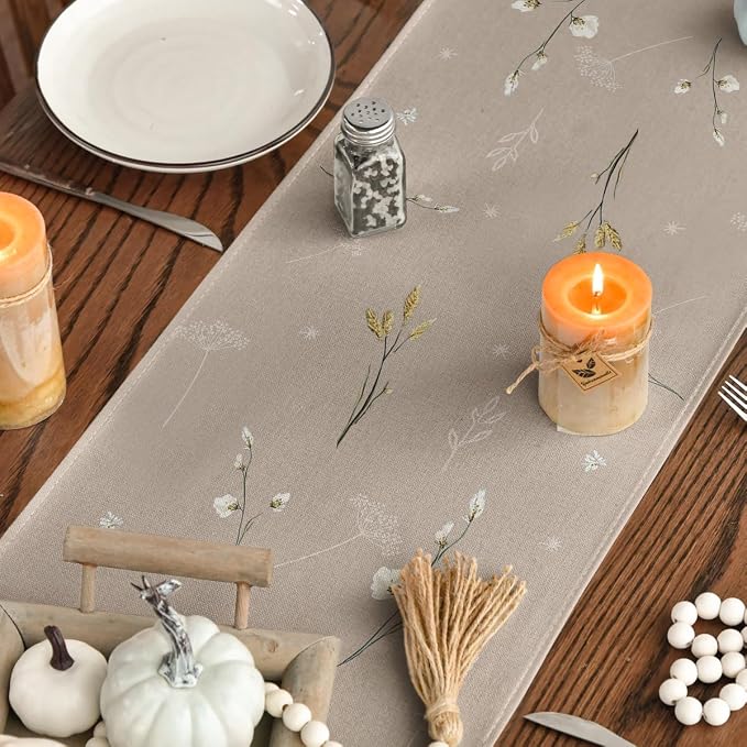 Artoid Mode 210 GSM Fall Table Runner 13x120 Inch Home Party Decor | Pumpkins - Image 7