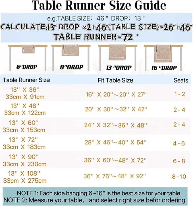 Rustic Burlap Table Runner, Off White Table Runners 60 inches Long | Double - Image 6