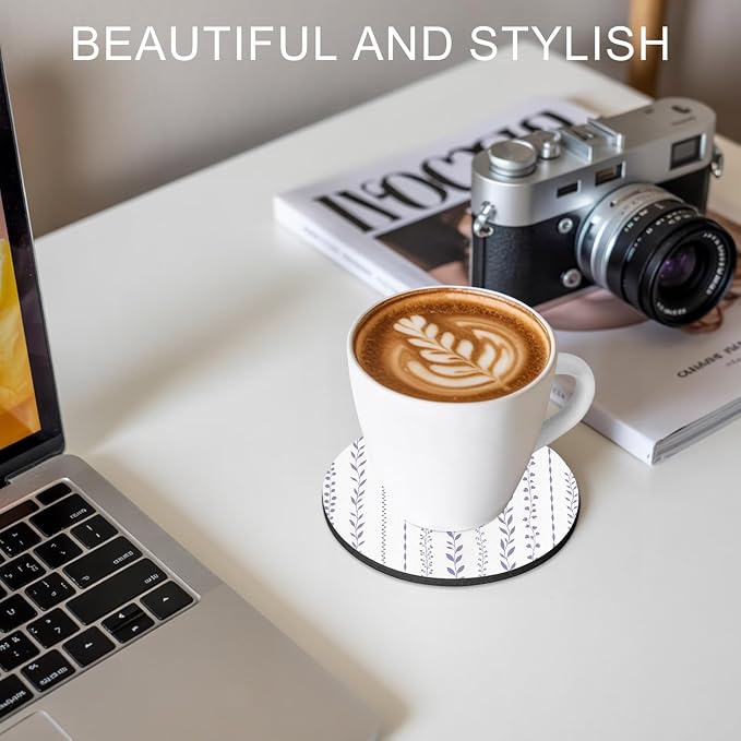 Modern Minimalist Coasters Set of 2, Absorbent Coasters - Image 7