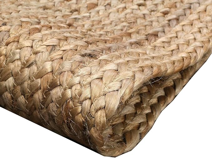 Pack of 2 Handwoven Rectangle Jute Braided Table Runner 13 x 108 Inch, 100% - Image 3