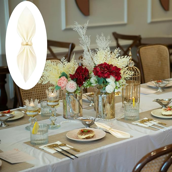 40 Pcs Gold Napkin Rings - Image 4