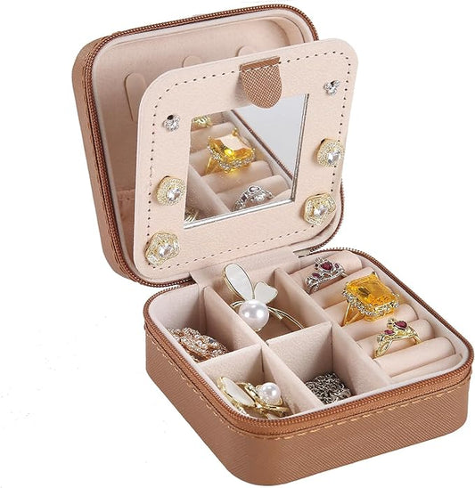 KElofoN Travel jewelry case Travel jewelry box Travel Jewelry Organizer Small by KElofoN