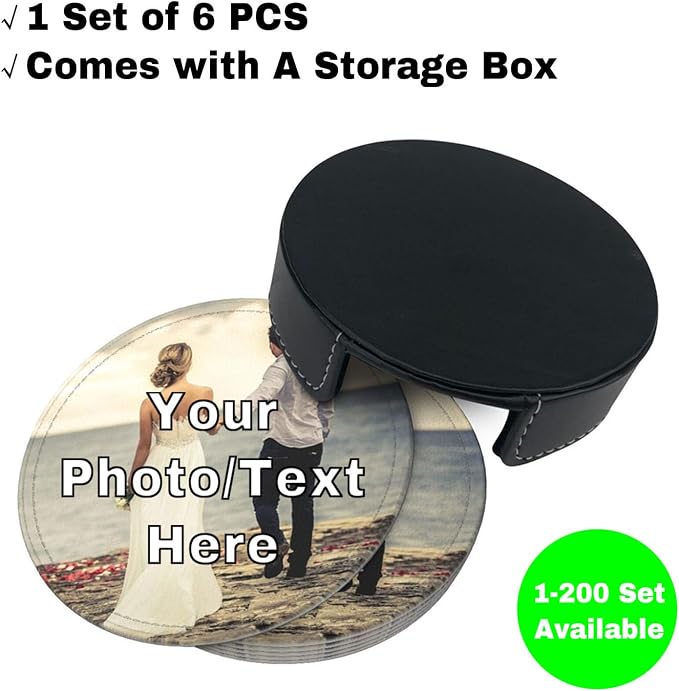 Personalized Drink Coasters - Image 2