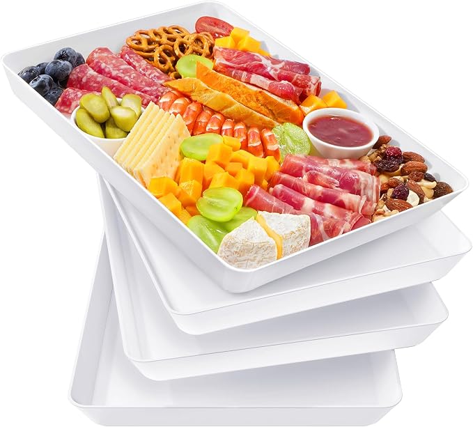 Lifewit 4 Pcs Extra Large Serving Tray by Lifewit